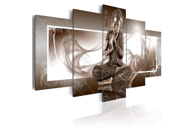 Bilde Musing Buddha 100x50 - Artgeist sp. z o. o. - Innredning - Bilder & kunst - Lerretsbilder
