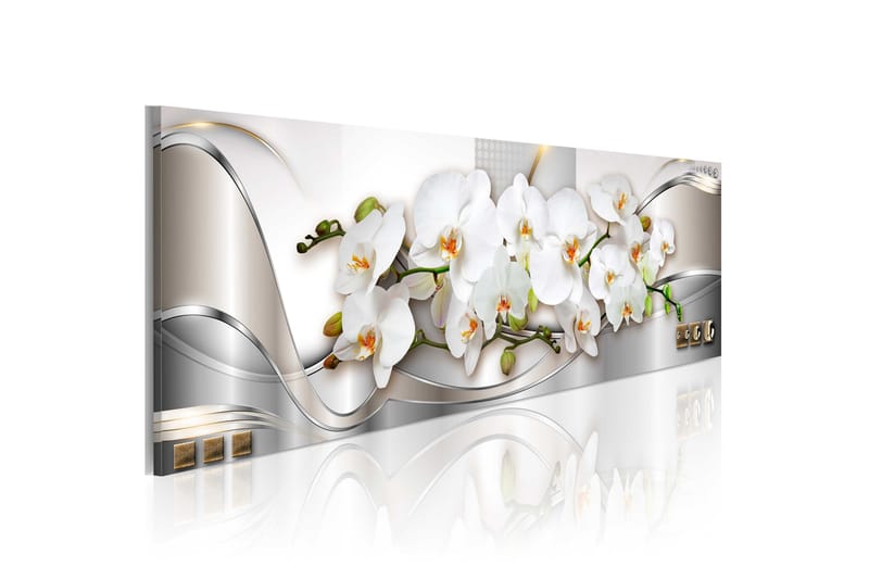 Bilde Orchids Ii 120x40 - Artgeist sp. z o. o. - Innredning - Bilder & kunst - Lerretsbilder