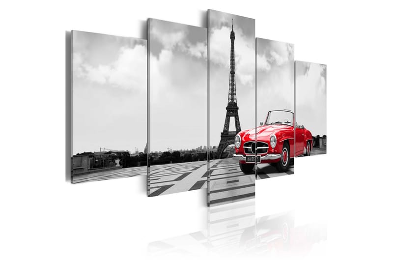 Bilde Parisian Car 100x50 - Artgeist sp. z o. o. - Innredning - Bilder & kunst - Lerretsbilder