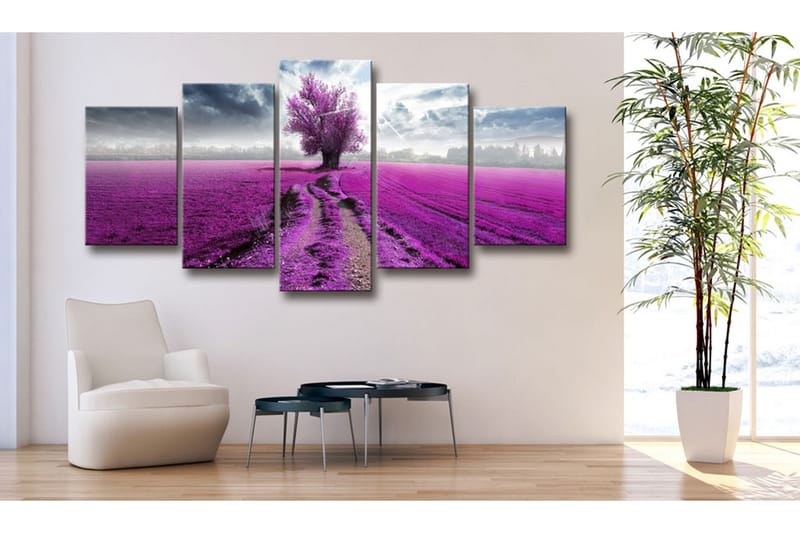 Bilde Purple Land 100x50 - Artgeist sp. z o. o. - Innredning - Bilder & kunst - Lerretsbilder
