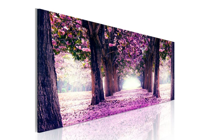 Bilde Purple Spring 135x45 - Artgeist sp. z o. o. - Innredning - Bilder & kunst - Lerretsbilder