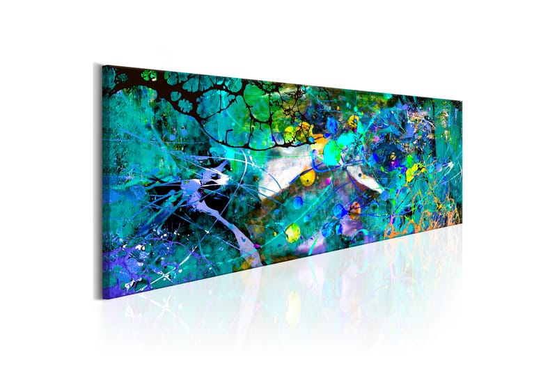 Bilde Sapphire Jungle 150x50 - Artgeist sp. z o. o. - Innredning - Bilder & kunst - Lerretsbilder