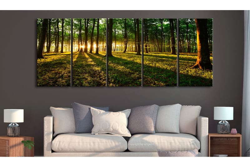 Bilde Shade Of Trees 200x80 - Artgeist sp. z o. o. - Innredning - Bilder & kunst - Lerretsbilder