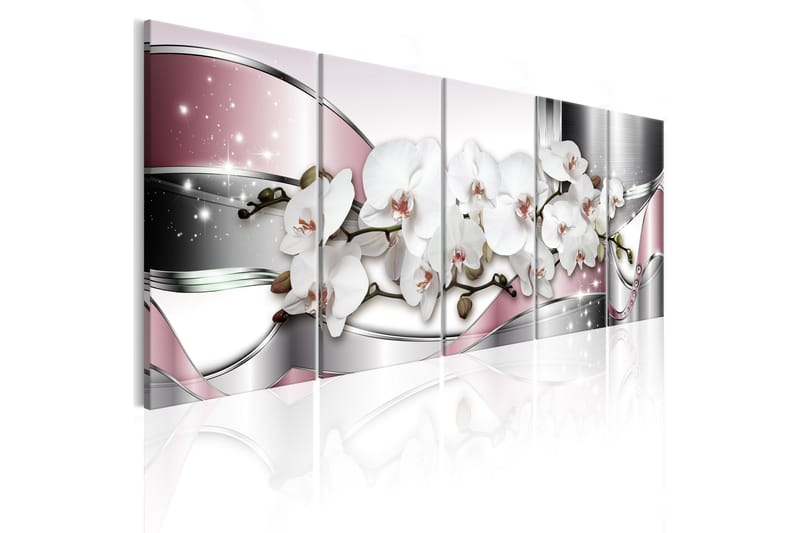 Bilde Shiny Orchids 225x90 - Artgeist sp. z o. o. - Innredning - Bilder & kunst - Lerretsbilder