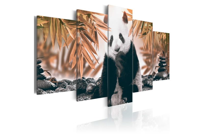 Bilde Thoughtful Panda 100x50 - Artgeist sp. z o. o. - Innredning - Bilder & kunst - Lerretsbilder