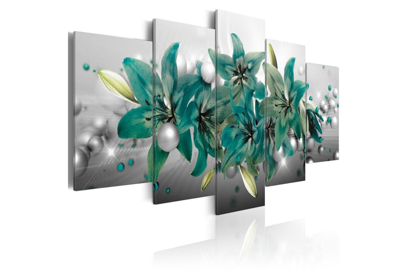 Bilde Turquoise Bouquet 100x50 - Artgeist sp. z o. o. - Innredning - Bilder & kunst - Lerretsbilder
