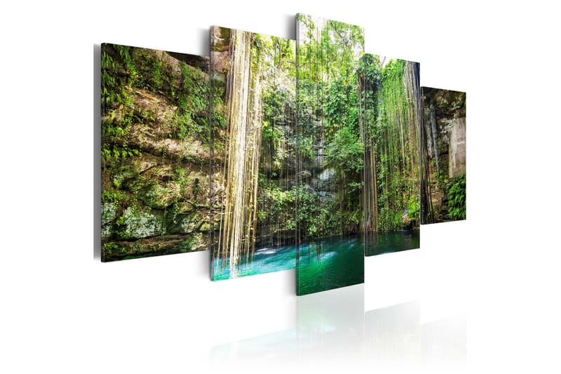 Bilde Waterfall Of Trees 200x100 - Artgeist sp. z o. o. - Innredning - Bilder & kunst - Lerretsbilder
