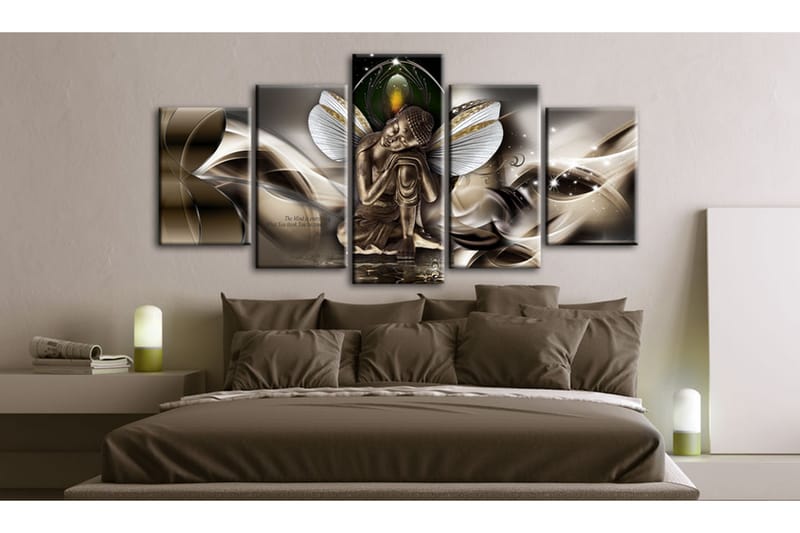 Bilde Winged Buddha 100x50 - Artgeist sp. z o. o. - Innredning - Bilder & kunst - Lerretsbilder