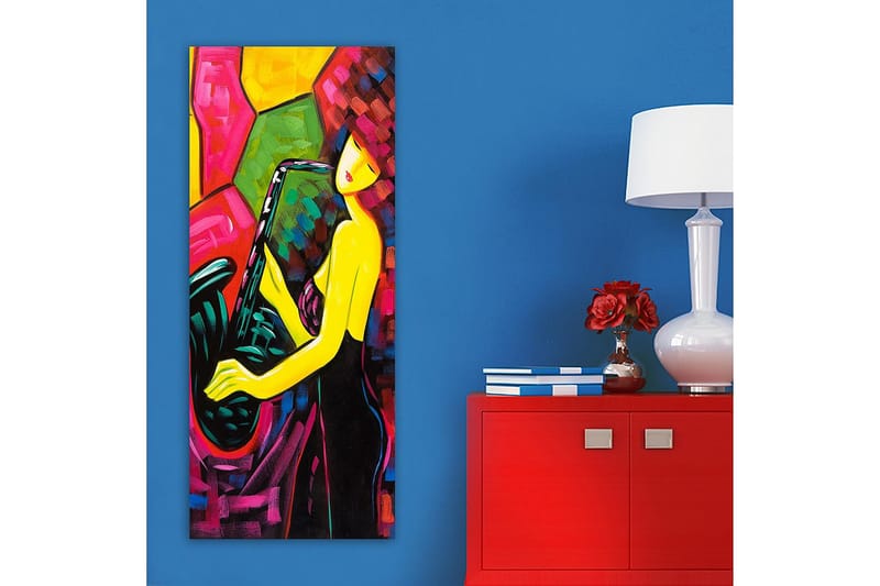 Canvasbilde DKY Abstract & Fractals Flerfarget - 50x120 cm - Innredning - Bilder & kunst - Lerretsbilder