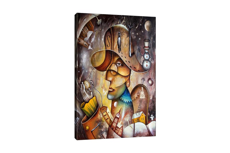 Canvasbilde Flerfarget - 55x07 cm - Innredning - Bilder & kunst