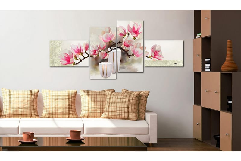Canvasbilde Fragrance of magnolias 100x45 cm - Artgeist sp. z o. o. - Innredning - Bilder & kunst - Lerretsbilder