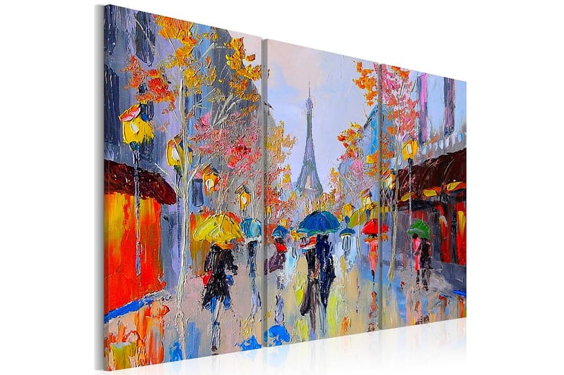 Canvasbilde Rainy Paris - Artgeist sp. z o. o. - Innredning - Bilder & kunst - Lerretsbilder