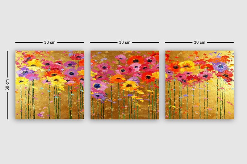 Canvasbilde VP Italy 3-pk Flerfarget - 33x03 cm - Innredning - Bilder & kunst - Lerretsbilder