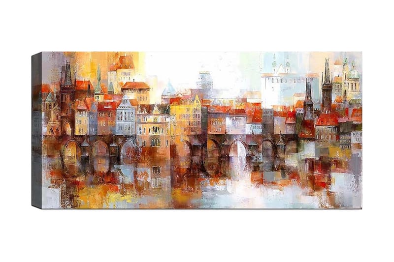 Canvasbilde YTY Buildings & Cityscapes Flerfarget - 120x50 cm - Innredning - Bilder & kunst