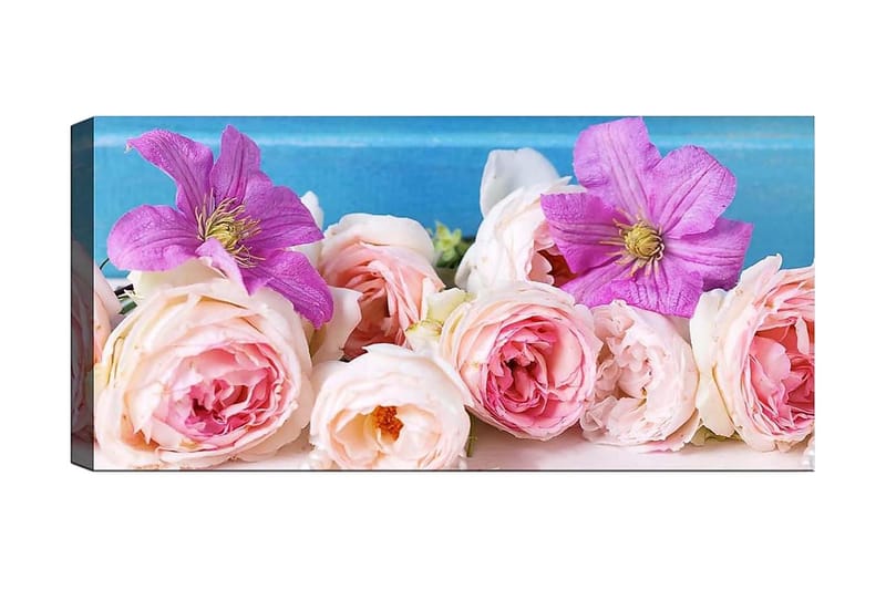 Canvasbilde YTY Floral & Botanical Flerfarget - 120x50 cm - Innredning - Bilder & kunst - Lerretsbilder