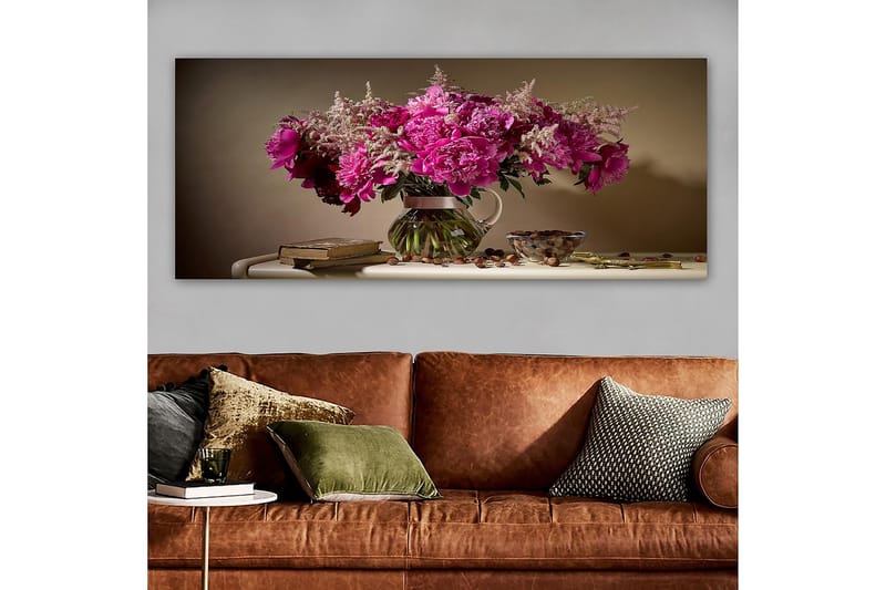 Canvasbilde YTY Floral & Botanical Flerfarget - 120x50 cm - Innredning - Bilder & kunst - Lerretsbilder