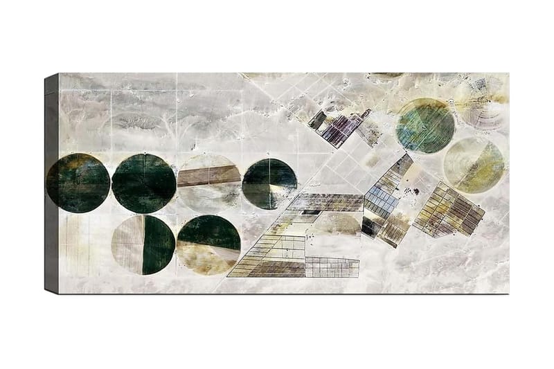 Canvasbilde YTY Geometric Flerfarget - 120x50 cm - Innredning - Bilder & kunst - Lerretsbilder