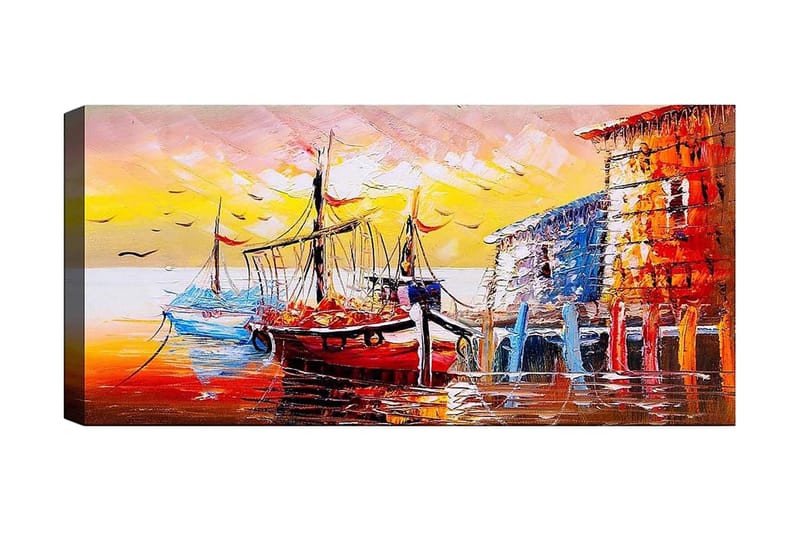 Canvasbilde YTY Nautical & Beach Flerfarget - 120x50 cm - Innredning - Bilder & kunst - Lerretsbilder
