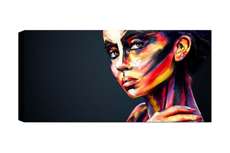 Canvasbilde YTY People Flerfarget - 120x50 cm - Innredning - Bilder & kunst - Lerretsbilder
