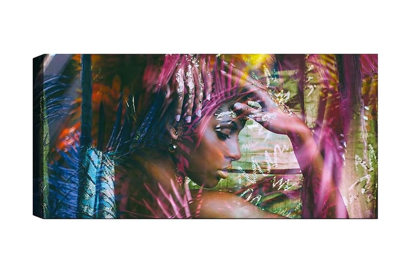 Canvasbilde YTY People Flerfarget - 120x50 cm - Innredning - Bilder & kunst - Lerretsbilder
