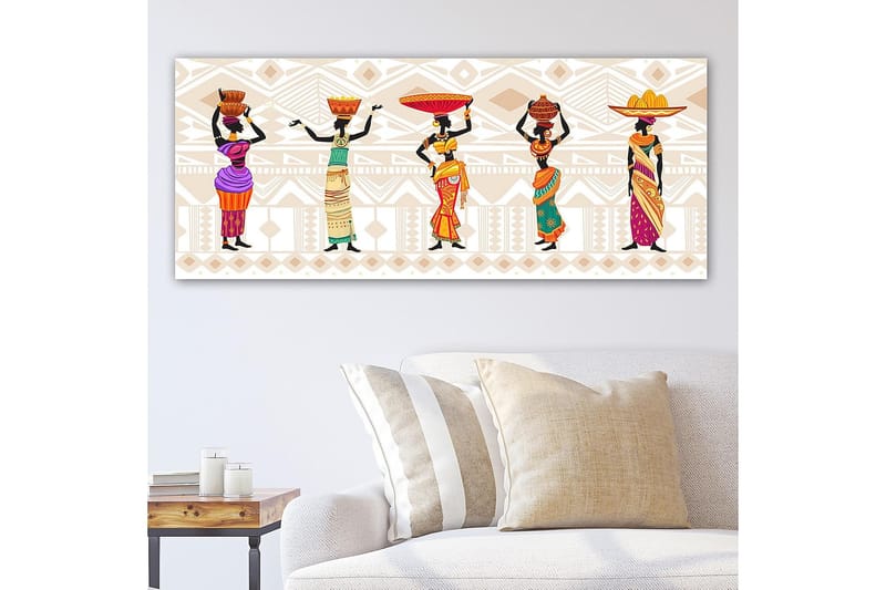 Canvasbilde YTY World Cultures Flerfarget - 120x50 cm - Innredning - Bilder & kunst - Lerretsbilder