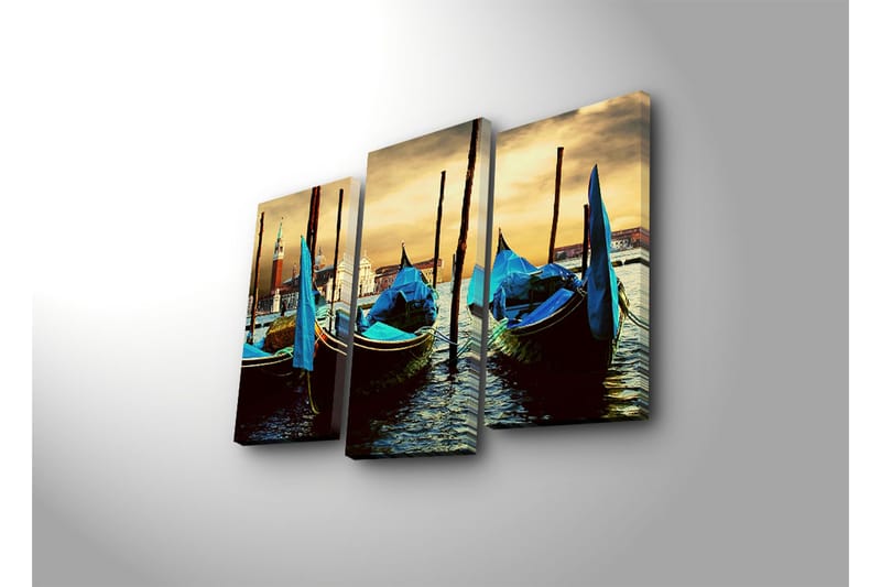 Dekorativ Canvasbilde 3 Deler - Flerfarget - Innredning - Bilder & kunst - Lerretsbilder