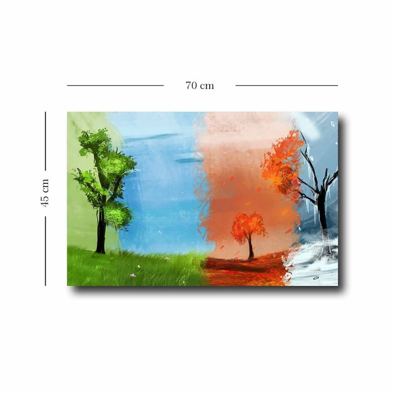 Dekorativ Canvasbilde 45x70 cm - Flerfarget - Innredning - Bilder & kunst - Lerretsbilder
