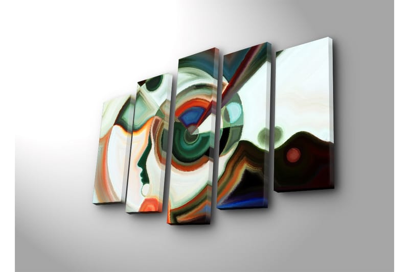Dekorativ Canvasbilde 5 Deler - Flerfarget - Innredning - Bilder & kunst - Lerretsbilder