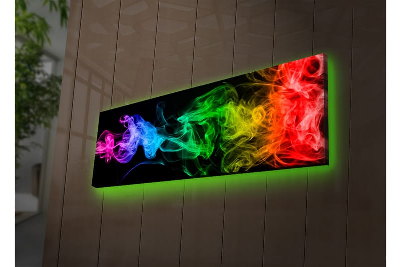 Dekorativ Canvasbilde LED-belysning - Flerfarget - Innredning - Bilder & kunst - Posters