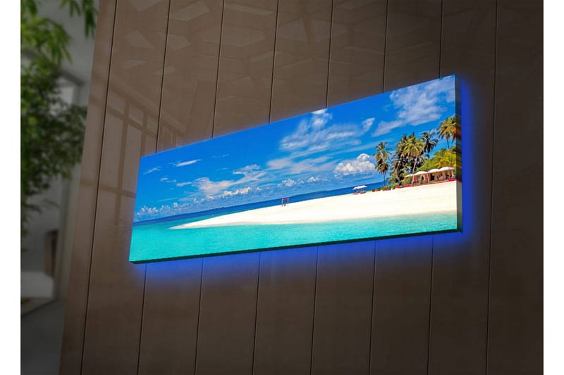 Dekorativ Canvasbilde LED-belysning - Flerfarget - Innredning - Veggdekorasjon - Klokker