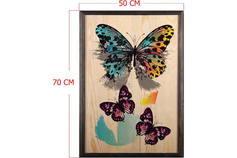 Dekorativ InnRammemet maling 50x70 cm - Flerfarget - Innredning - Bilder & kunst - Lerretsbilder