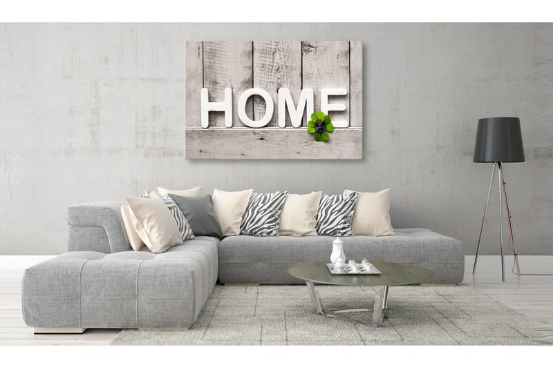 Tavle Happy Home 90X60 - Artgeist sp. z o. o. - Innredning - Bilder & kunst - Lerretsbilder