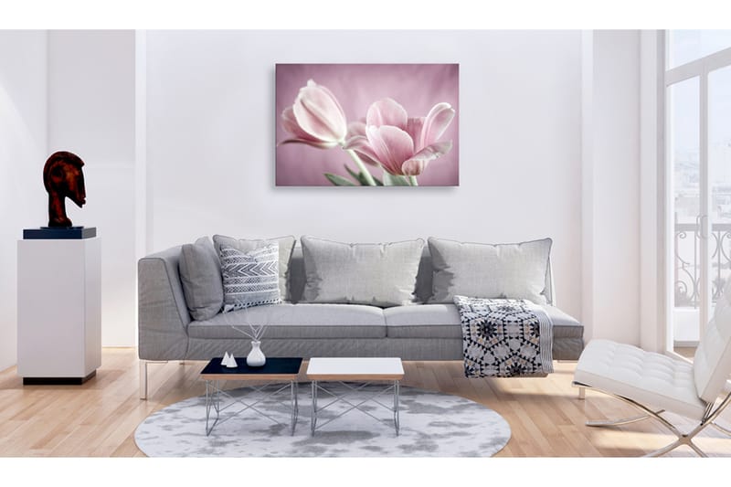 Tavle Romantic Tulips 90X60 - Artgeist sp. z o. o. - Innredning - Bilder & kunst - Lerretsbilder
