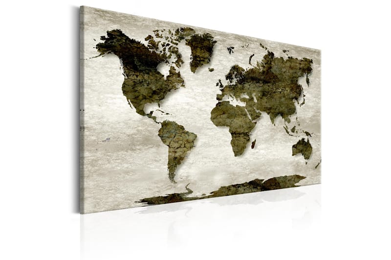 Tavle World Map: Green Planet 60X40 - Artgeist sp. z o. o. - Innredning - Bilder & kunst - Lerretsbilder