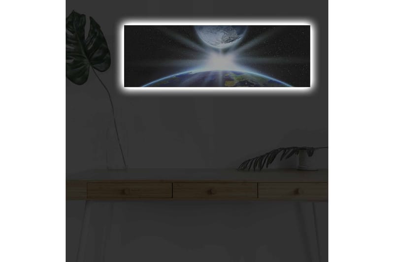 Veggdekorasjon LED-belysning Canvas Bilde - Innredning - Bilder & kunst