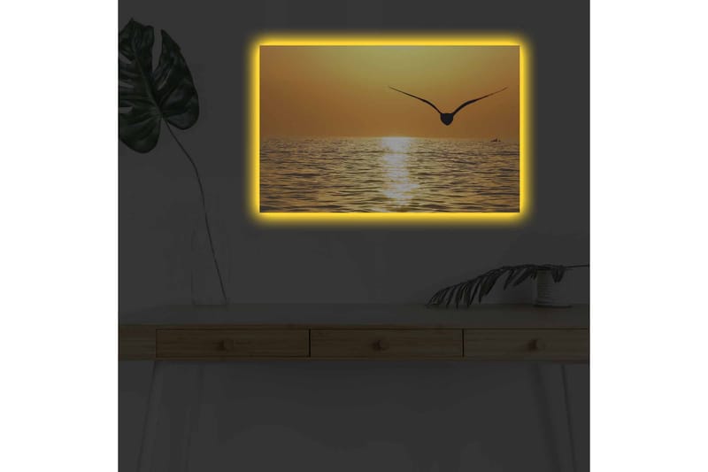 Veggdekorasjon LED-belysning Canvas Bilde - Innredning - Bilder & kunst - Lerretsbilder