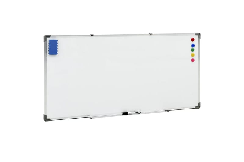 Magnetisk tavle hvit 110x60 cm stål - Hvit - Innredning - Bilder & kunst - Presentasjonstavle & tegnetavle - Whiteboard