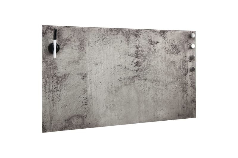 Veggmontert magnetisk tavle 100x60 cm glass - Grå - Innredning - Bilder & kunst - Presentasjonstavle & tegnetavle - Whiteboard