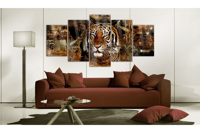 Bilde På Akryl Golden Jungle 200x100 - Artgeist sp. z o. o. - Innredning - Bilder & kunst - Lerretsbilder