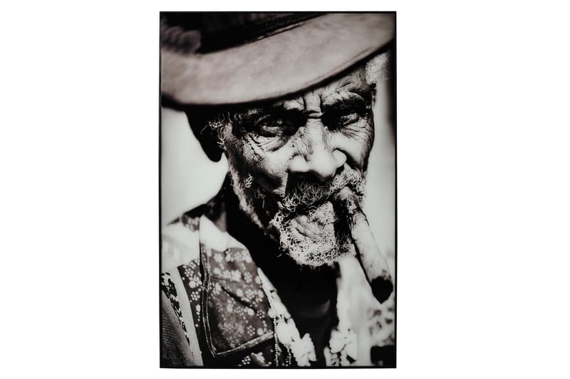 Man med Cigarr Bilde - 80x120 cm Flerfarget - Innredning - Bilder & kunst