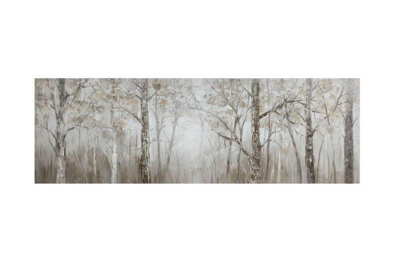 Oljemaleri 50x150cm Skog - Innredning - Bilder & kunst - Lerretsbilder