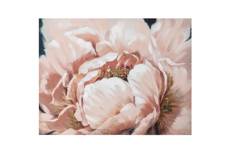 Oljemaling 75x100 cm Rosa blomster - Innredning - Bilder & kunst - Oljemaling