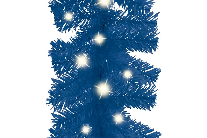 Julekrans med LED-lys 20 m blå - Blå - Innredning - Dekorasjon - Festdekorasjon