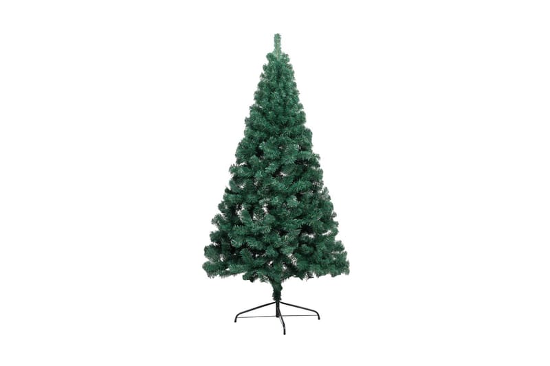 Kunstig juletre halvt med stativ grønn 185 cm PVC - Innredning - Dekorasjon - Julepynt & juledekorasjon