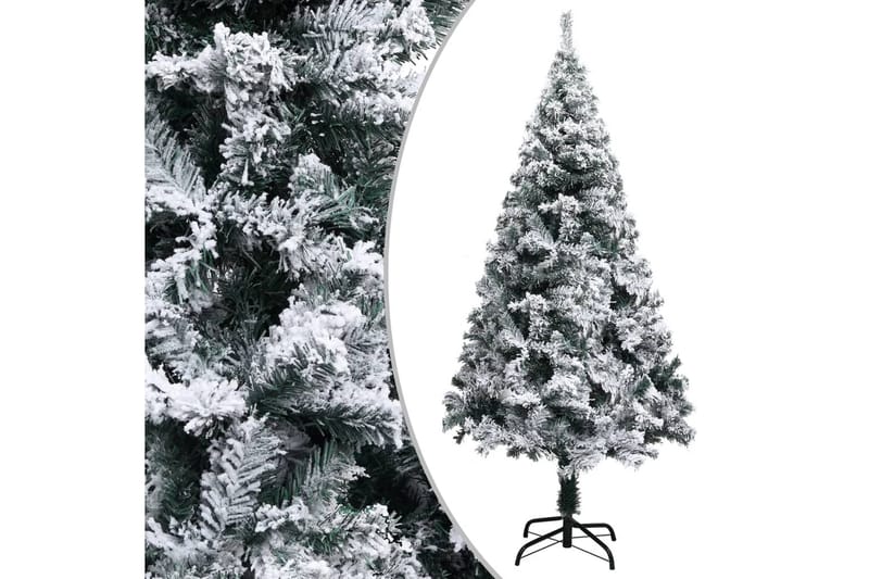 Kunstig juletre med flokket snø grønn 120 cm PVC - grønn - Innredning - Dekorasjon - Julepynt & juledekorasjon