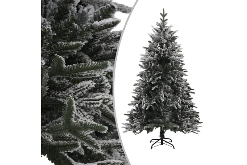 Kunstig juletre med flokket snø grønn 180 cm PVC og PE - Innredning - Dekorasjon - Julepynt & juledekorasjon