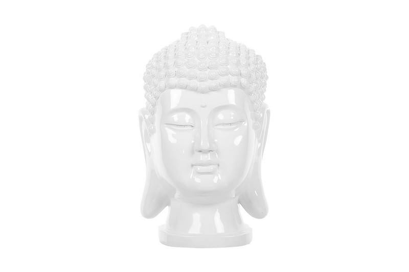 Buddha Figur 24 / 24 / 41 cm - Hvit - Innredning - Dekorasjon