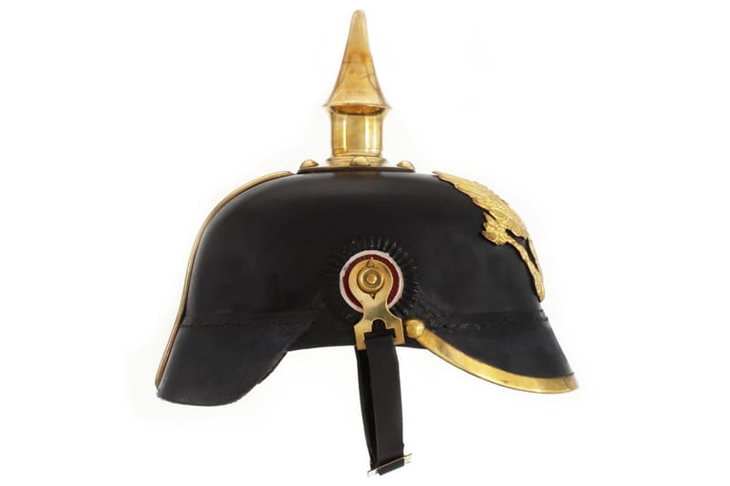 Tysk prøyssisk hjelm antikk replika LARP svart stål - Innredning - Dekorasjon
