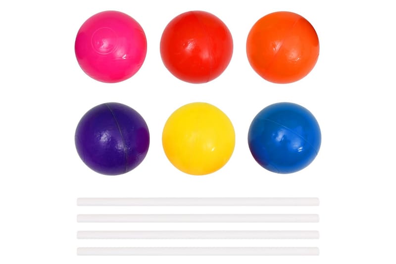 Ballbasseng med 50 baller for barn 75x75x32 cm - Innredning - Innredning barnerom - Dekorasjon til barnerom - Ballhav