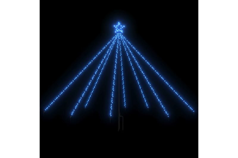 Juletrelys innendørs og utendørs 400 lysdioder blå 2,5 m - Blå - Innredning - Julepynt & helgedekorasjon - Julepynt & juledekorasjon - Plastjuletre